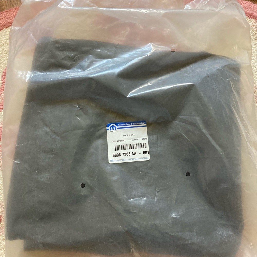 Mopar Jeep Wrangler Roof Panel  Storage Bag New!